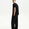 Tricou texturat cu maneca scurta