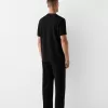 Tricou texturat cu maneca scurta