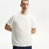 Tricou texturat cu maneca scurta