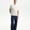 Tricou texturat cu maneca scurta
