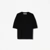 Tricou texturat cu maneca scurta