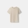 Tricou texturat cu maneca scurta