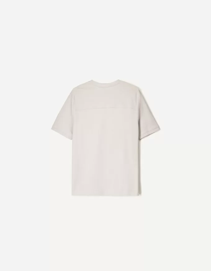 Tricou texturat cu maneca scurta