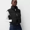 Vestă pufă decupată Vestă pufă decupată