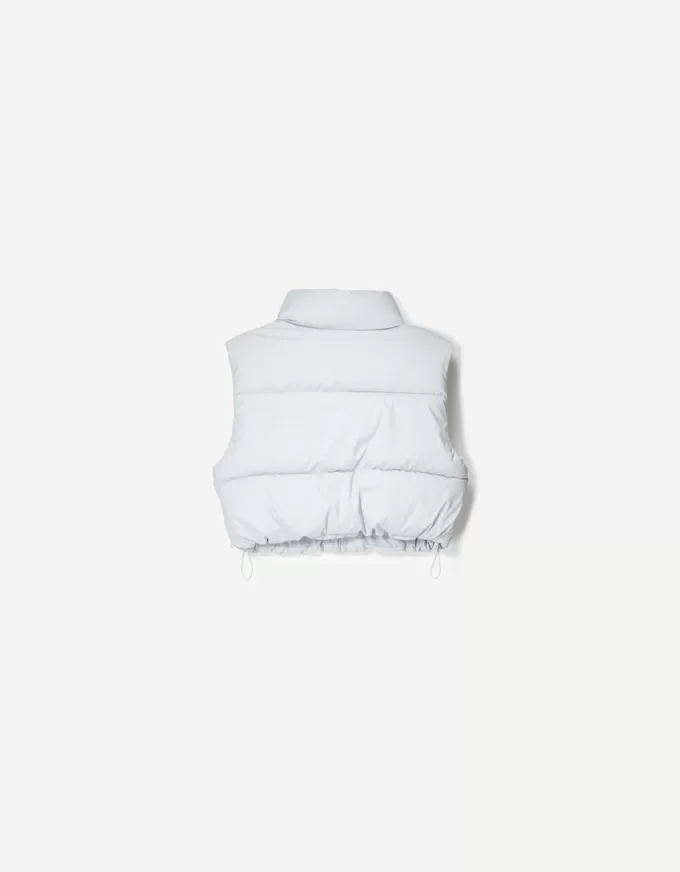 Vestă pufă decupată Vestă pufă decupată