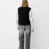 Vestă reversibilă din faux shearling