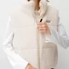 Vestă reversibilă din faux shearling Vestă reversibilă din faux shearling