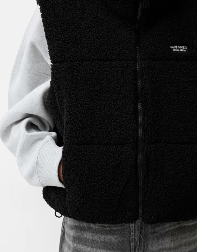 Vestă reversibilă din faux shearling