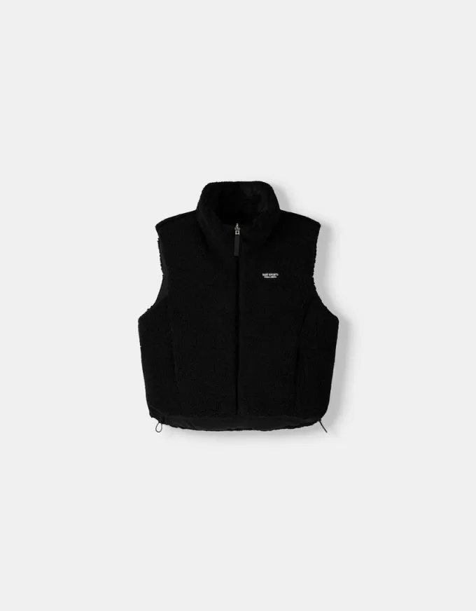 Vestă reversibilă din faux shearling